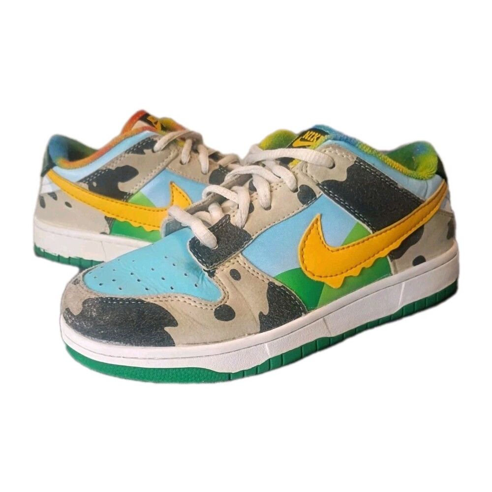 Nike Sb Low Chunky Dunks Size 2.5 Youth Ben And Jerry's PS CU3244-100 Rare Shoes